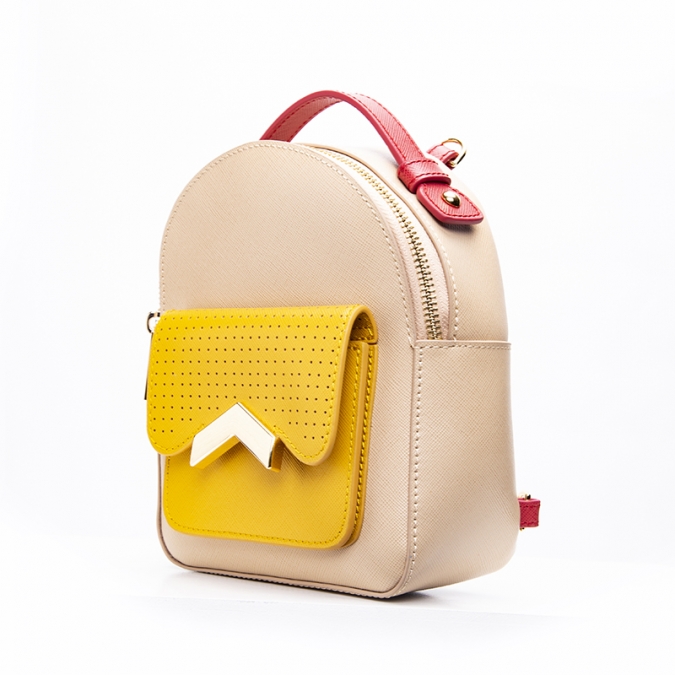 Custom High Quality Fashion Designer VEGAN leather backpack for girl 