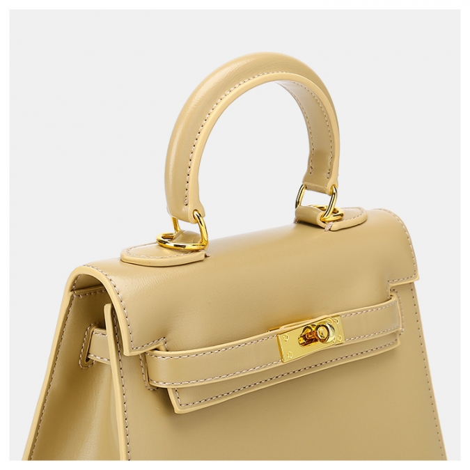 borsa tote in pelle vegan con logo personalizzato giallo da donna di design con serratura 