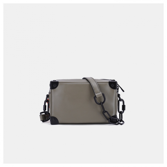 mini borsa quadrata in pelle PU di alta moda con doppia tracolla 